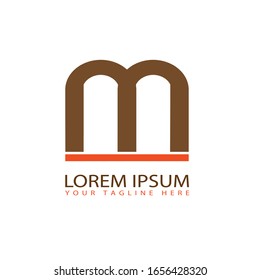 Plantilla de diseño de icono del logotipo de la letra M, logotipo empresarial