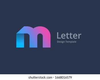 Letter M logo icon design template elements