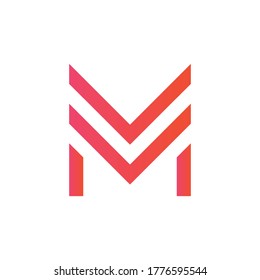 Letter M logo icon design template elements
