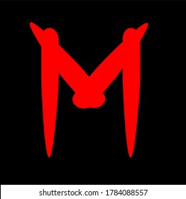 Letter M logo icon design template elements - vector sign. Business card templates.