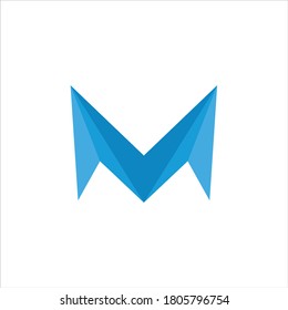 Letter M Logo Icon Design Template Element, Letter M line logo design. Linear creative minimal monochrome monogram symbol.