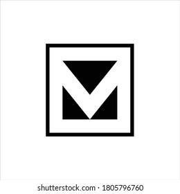 Letter M Logo Icon Design Template Element, Letter M line logo design. Linear creative minimal monochrome monogram symbol.