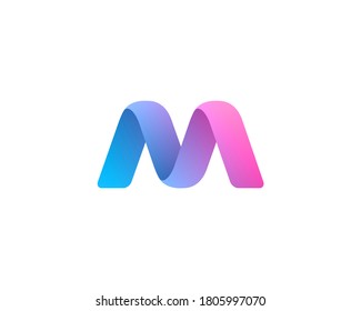 Letter M logo icon design template elements