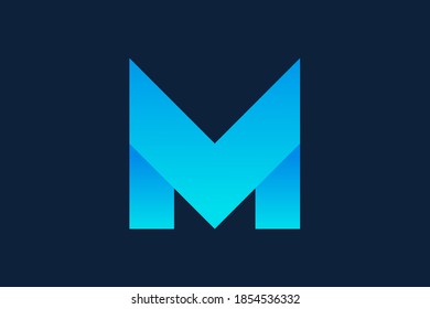 Elemento de plantilla de diseño de icono de logotipo de letra m