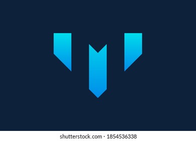 Elemento de plantilla de diseño de icono de logotipo de letra m
