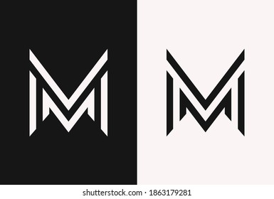 Letter M logo icon design template elements	