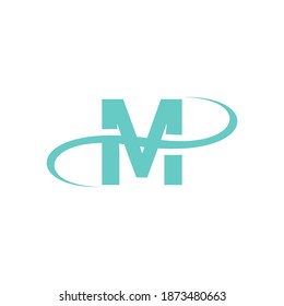 Icono de logotipo M ilustración vectorial