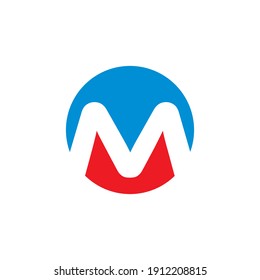 Letter M logo icon design template elements