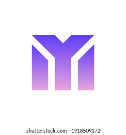 Letter M logo icon design element template