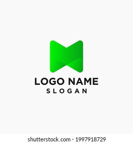 Letter M logo icon design template elements