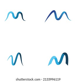 Letter M logo icon design template