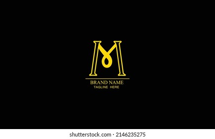 Letter M logo icon design template elements