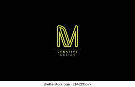 Letter M logo icon design template elements