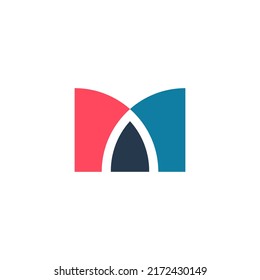 Letter M logo icon design template elements 
