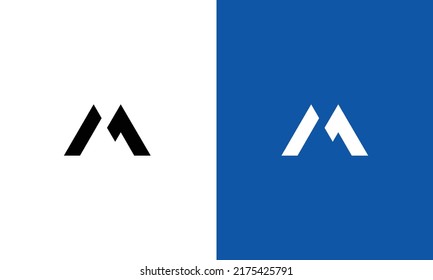 Diseño de icono del logotipo de la letra M