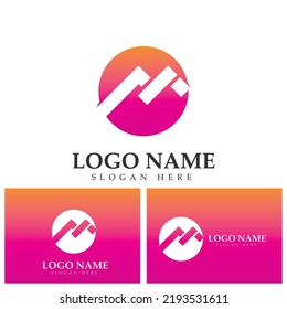 Letter M logo icon design element template