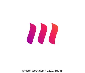 Letter M logo icon design template elements