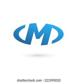 Letter M logo icon design template elements 