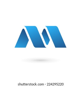 Letter M logo icon design template elements 