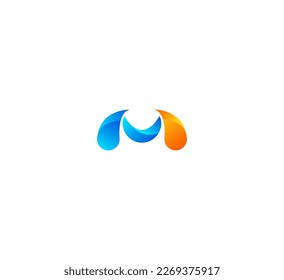 Letter M logo icon design template elements.