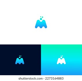 Buchstaben M Logo Symbol Design Vorlagenelemente.