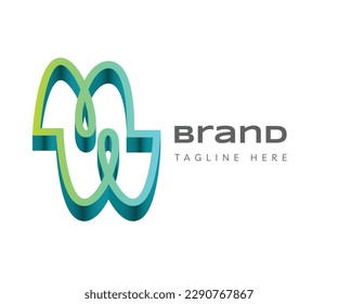 Elementos de la plantilla de diseño de iconos del logotipo M de la letra. Usable para marca, logotipos de negocios y tecnología.
