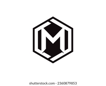 Design-Vorlagenelemente für das Logo des Buchstaben M