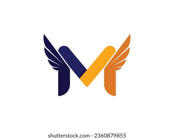 Design-Vorlagenelemente für das Logo des Buchstaben M