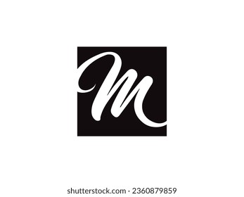Letter M logo icon design template elements