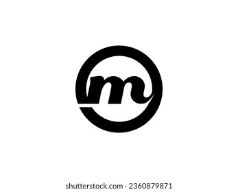 Elementos de la plantilla de diseño de iconos del logotipo M de la letra