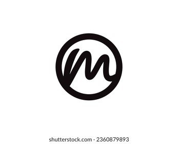 Letter M logo icon design template elements