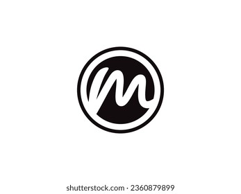 Letter M logo icon design template elements