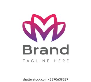 Elementos de la plantilla de diseño de iconos del logotipo M de la letra. Usable para marca y logotipos de negocios.
