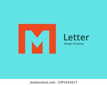 Design-Vorlagenelemente für das Logo des Buchstaben M
