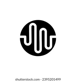 Letter M logo icon design template elements