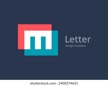 Letter M logo icon design template elements