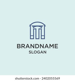 Icono de logotipo de letra M, plantilla de diseño vectorial