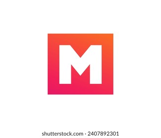 Letter M logo icon design template elements