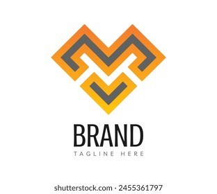Letter M logo icon design template elements. Usable for Branding and Business Logos.
