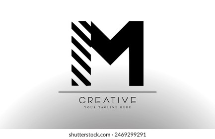 Elementos de Plantilla de diseño de logotipo de letra M