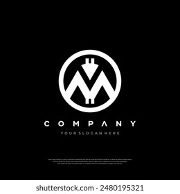Letter M logo icon design template elements Premium Design