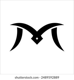 Letter M Logo Icon Design Element