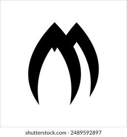 Letter M Logo Icon Design Element