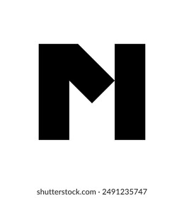 Letter M logo. Icon design. Template elements. Geometric abstract logos