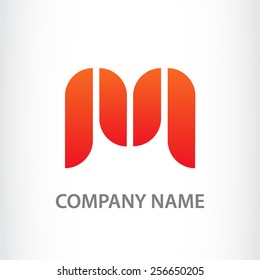 Letter M logo icon design template elements