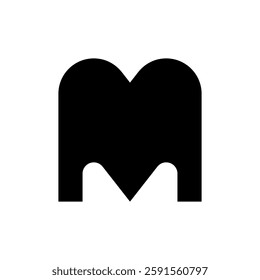 Letter M logo. Icon design. Template elements. Geometric abstract logos