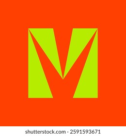 Letter M logo. Icon design. Template elements. Geometric abstract logos