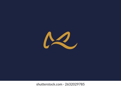 letter m logo icon design template with vector wave inspiration logo