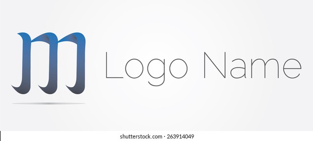 Letter M logo icon design template elements