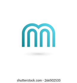 Letter M logo icon design template elements 